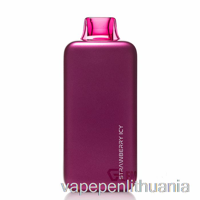 Plena 18k Vienkartinis Braškių Ledinis Vape Skystis